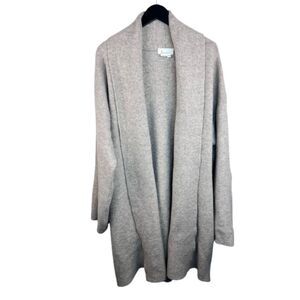 Anthropologie Open Front Longline Stretchy Cardigan Sweater Coat One Size OS